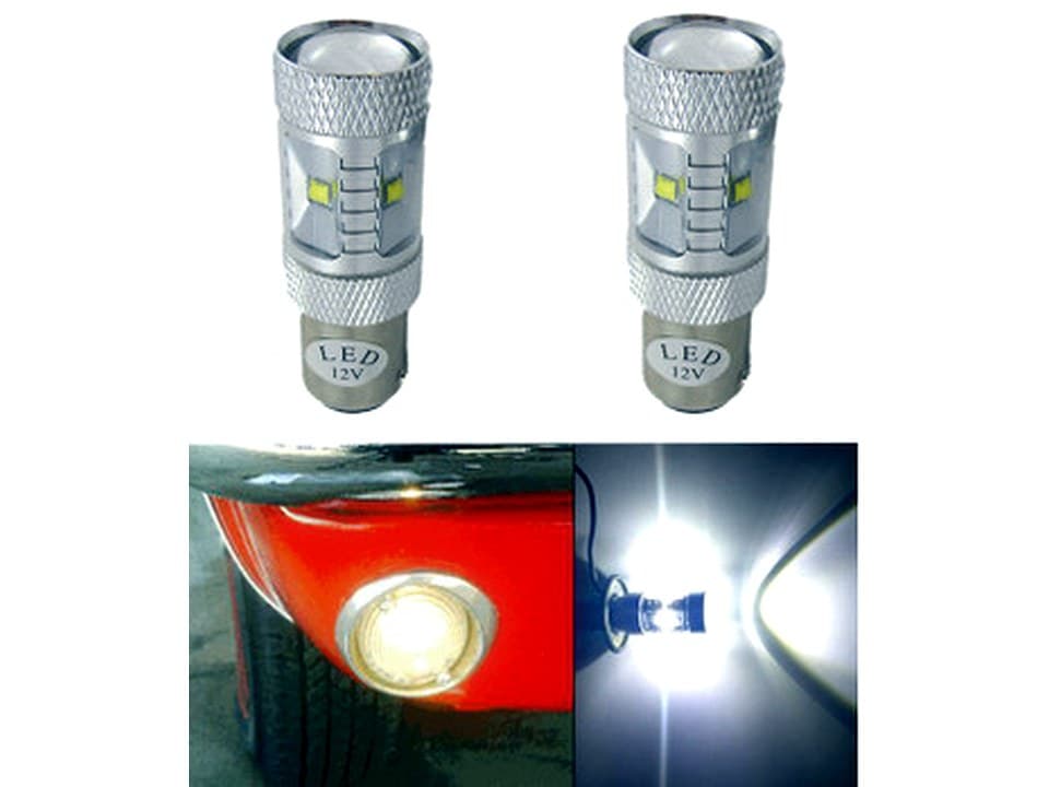 MP-1157-BLT-XP-WHITE  XP Billet Ultra-Bright WHITE Pair LED Lamps